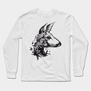 Deer with floral ornament Long Sleeve T-Shirt